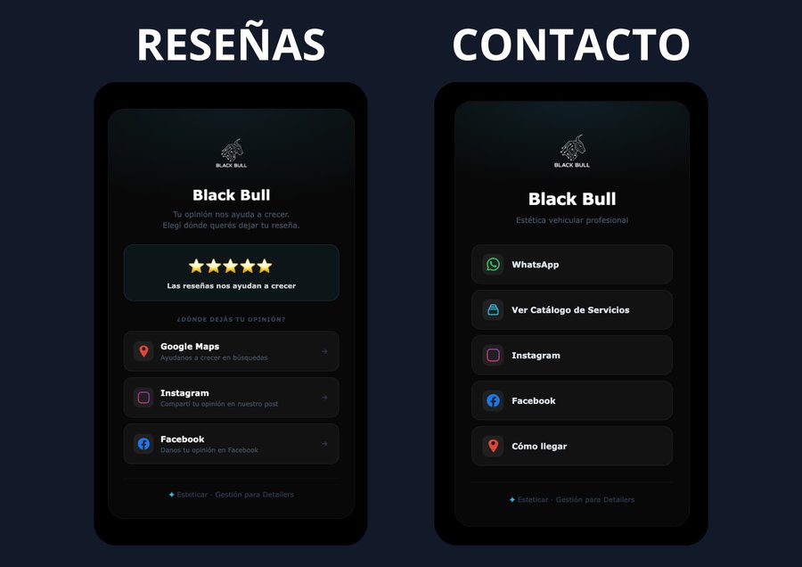 Tarjeta digital y reseñas Esteticar